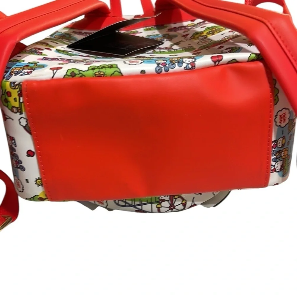 NWT Loungefly Hello Kitty And Friends Carnival Mini Backpack White Red